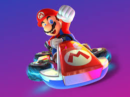 Mario driving a vehicle